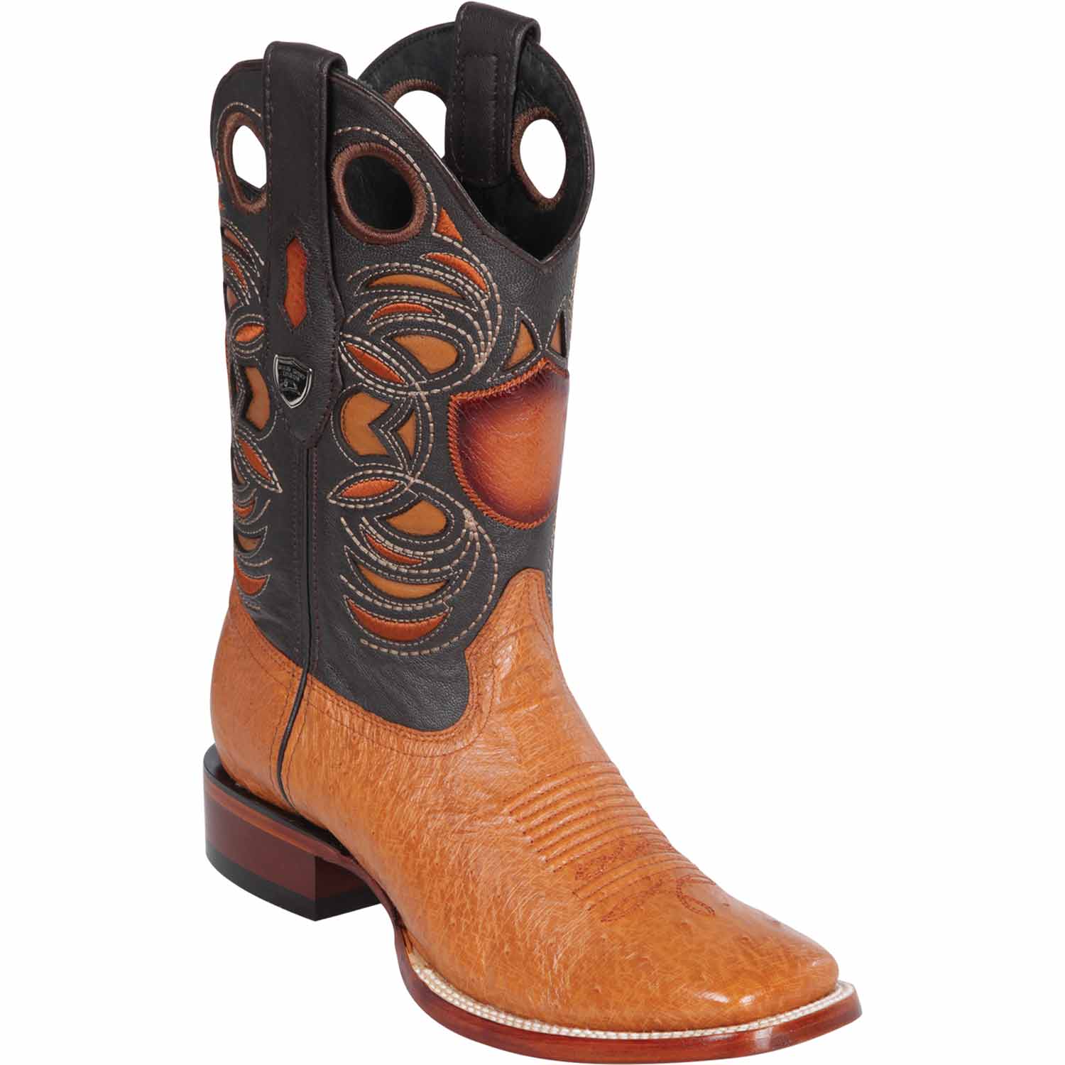 Men's Wild West Smooth Ostrich Ranch Toe Boots 282497 - 6