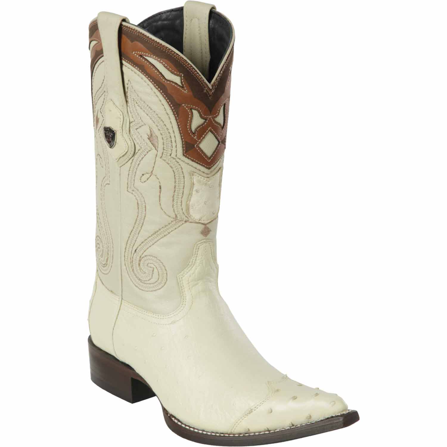 Men's Wild West Smooth Ostrich Skin 3X Toe Boots 29504-A - 6
