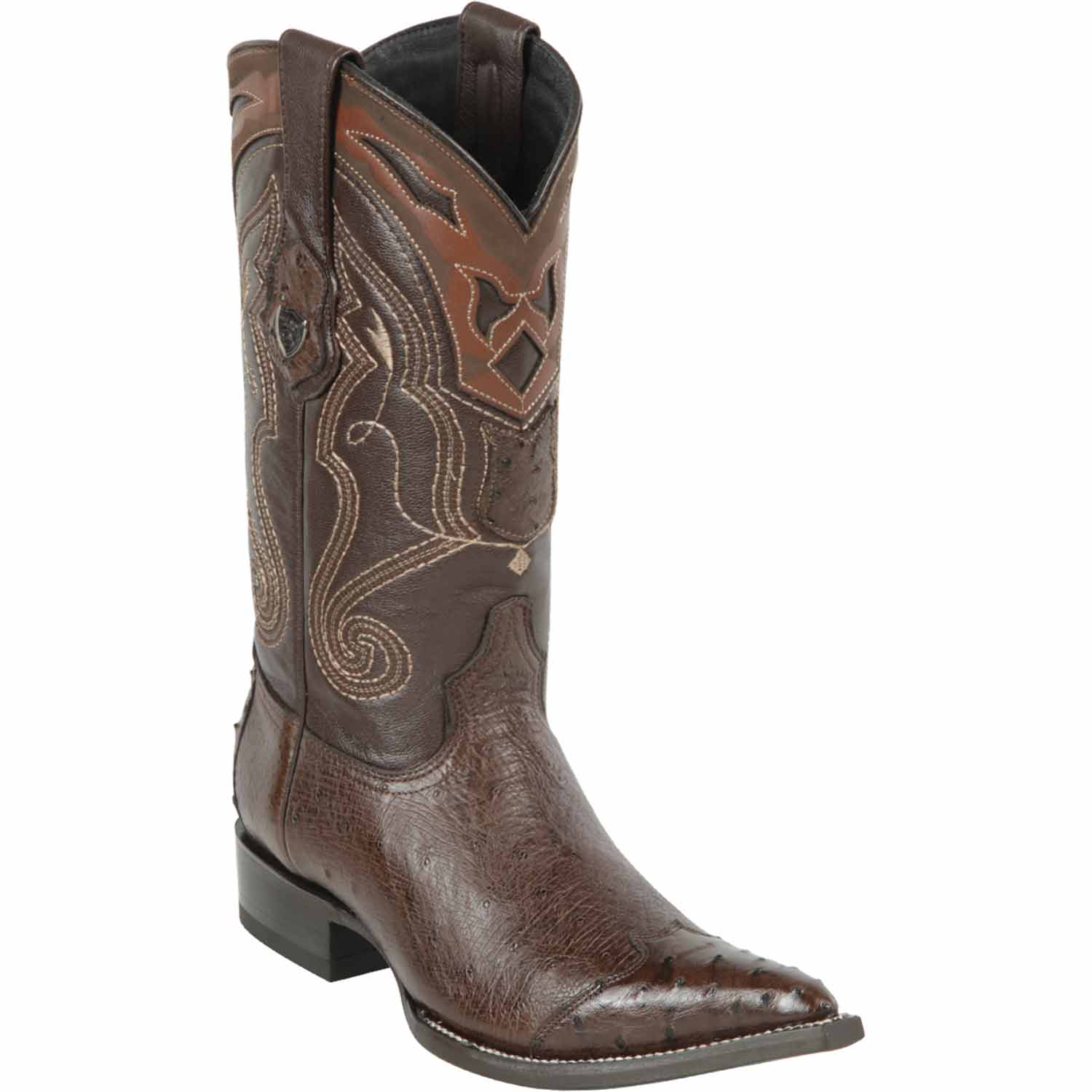 Men's Wild West Smooth Ostrich Skin 3X Toe Boots 29504-B - 6