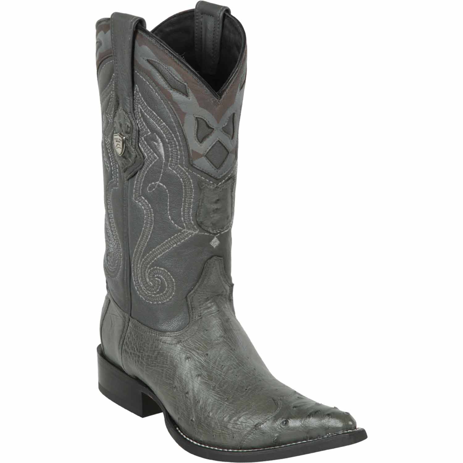 Men's Wild West Smooth Ostrich Skin 3X Toe Boots 29504-B - 6