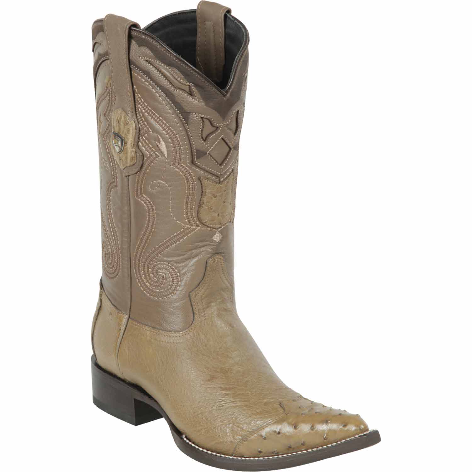 Men's Wild West Smooth Ostrich Skin 3X Toe Boots 29504-B - 6