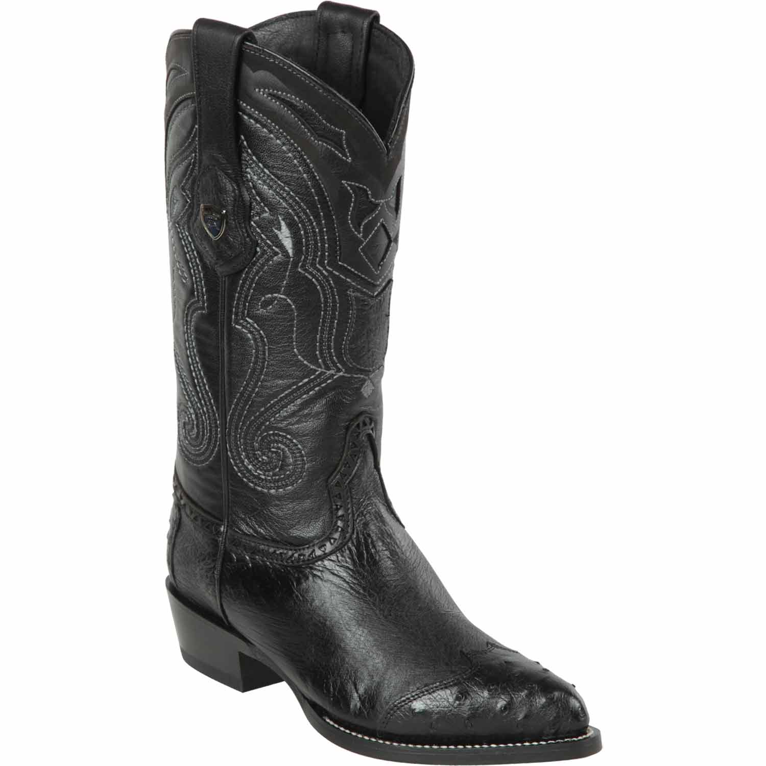 Men's Wild West Smooth Ostrich Skin J Toe Boots 29904 - 6