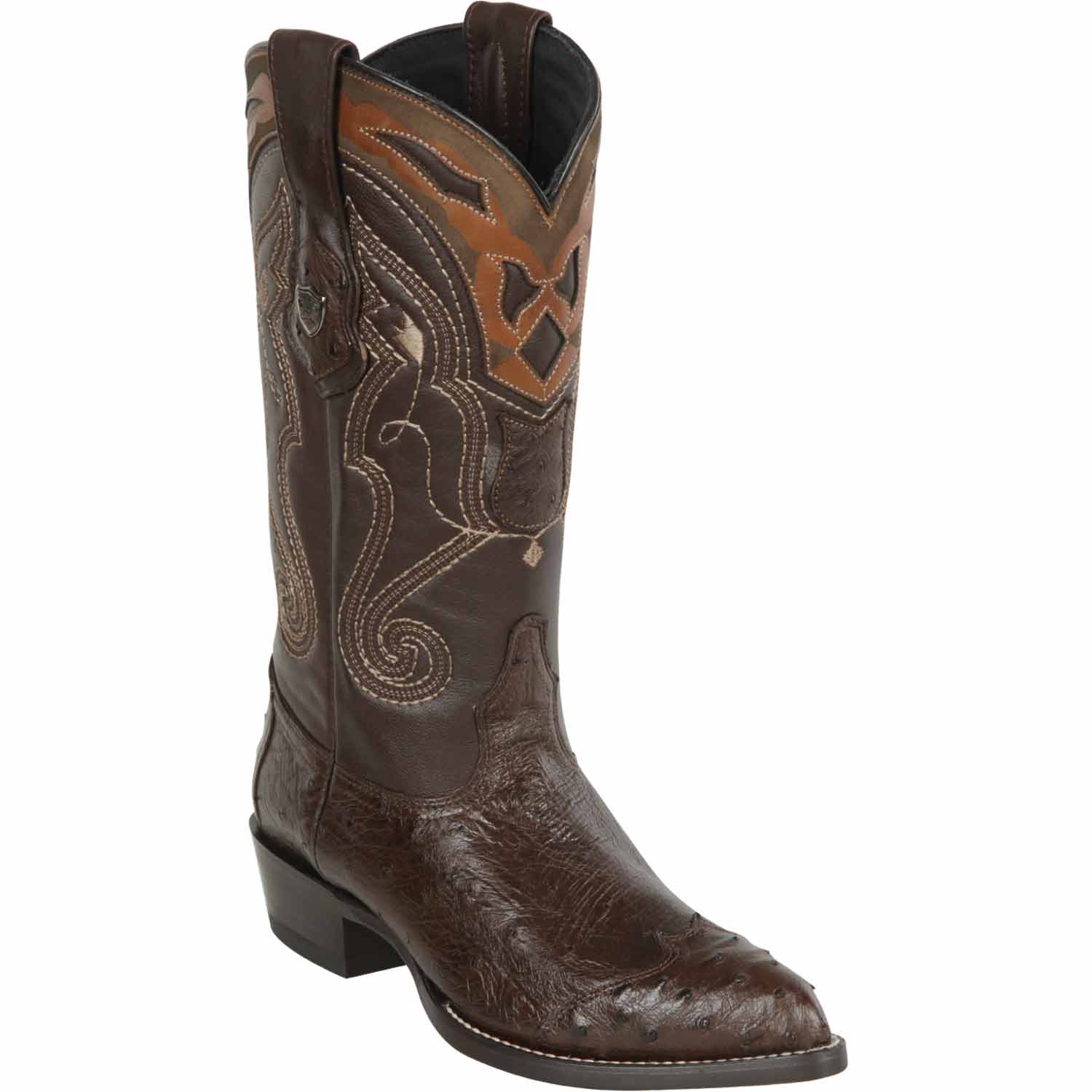 Men's Wild West Smooth Ostrich Skin J Toe Boots 29904 - 6