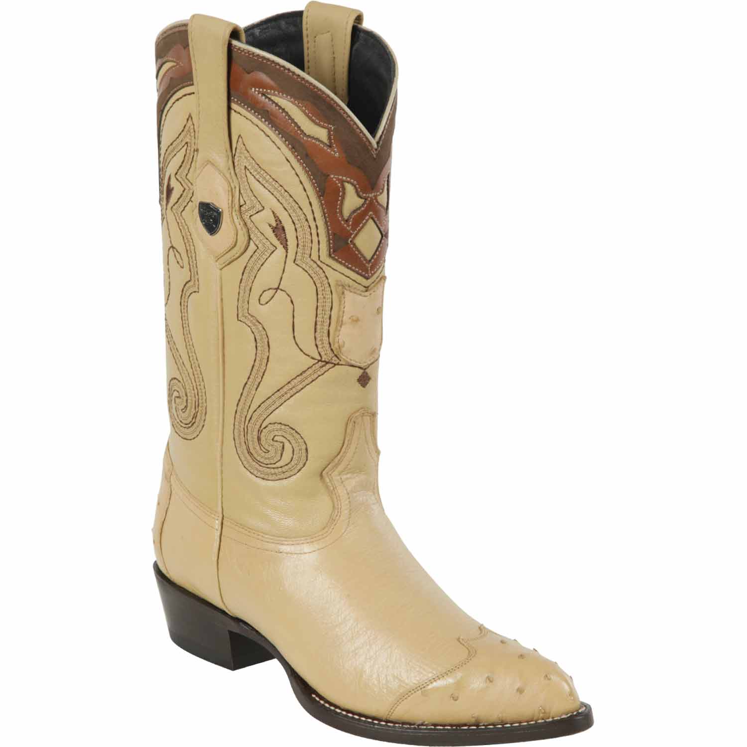 Men's Wild West Smooth Ostrich Skin J Toe Boots 29904 - 6