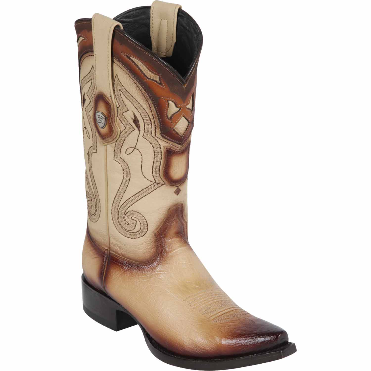 Men's Wild West Smooth Ostrich Skin Snip Toe Boots 29497 - 6