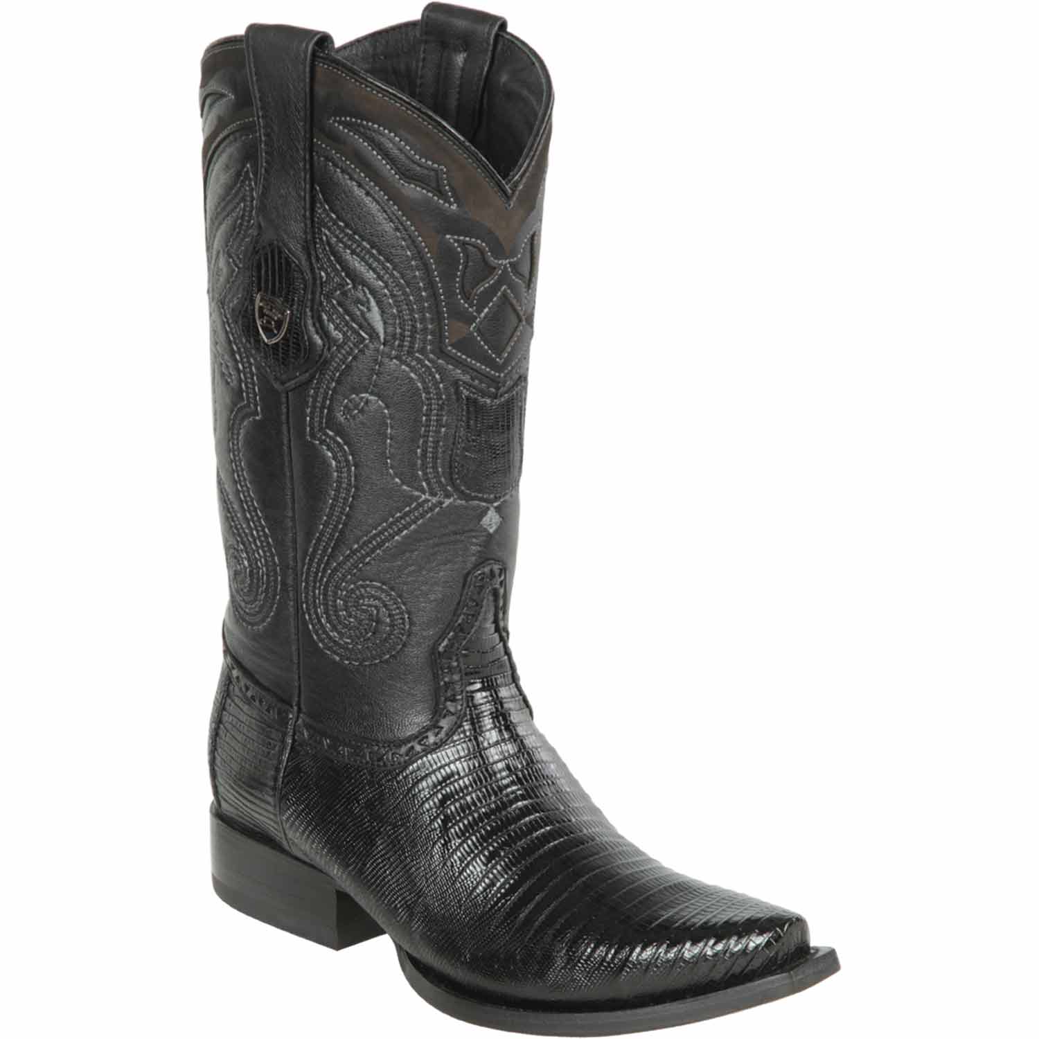 Men's Wild West Teju Lizard Skin Snip Toe Boots 29407 - 6