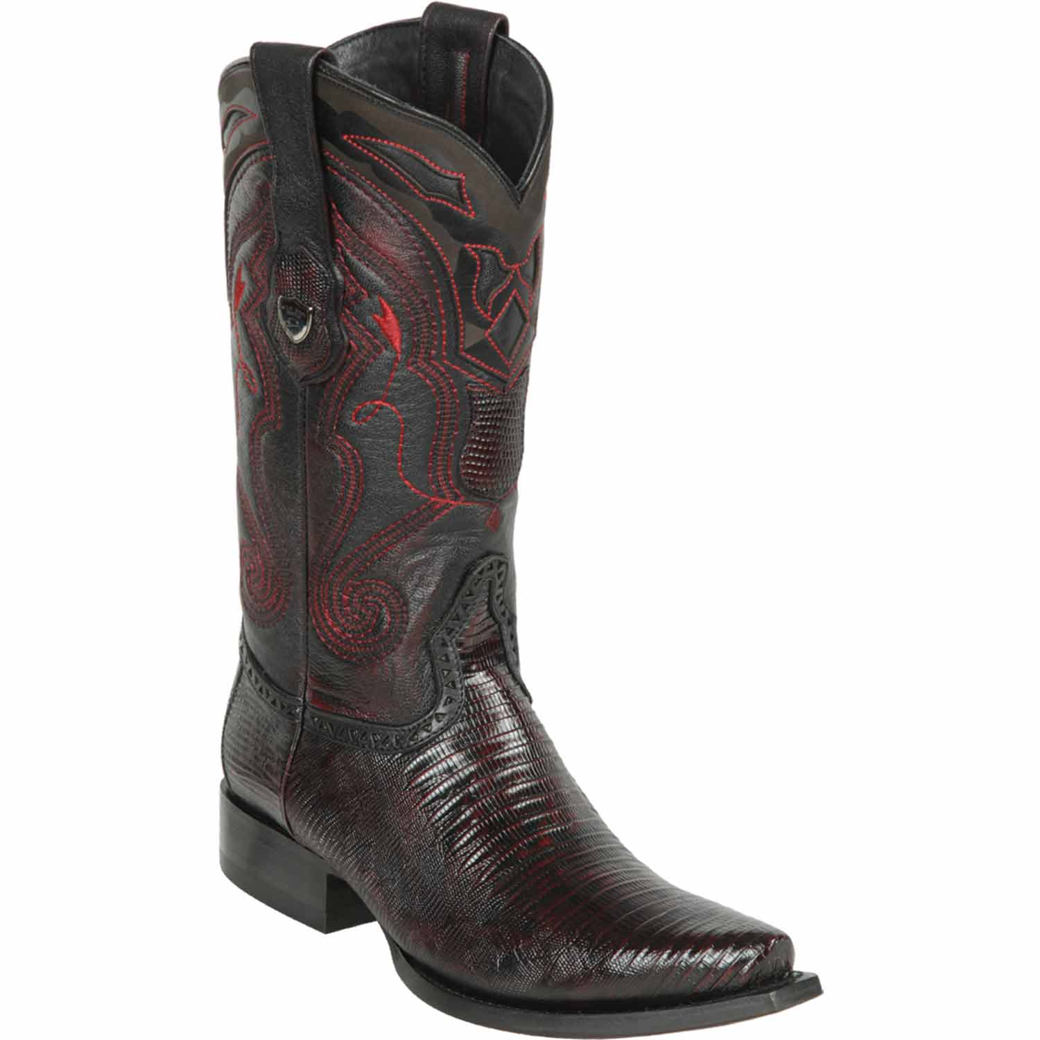 Men's Wild West Teju Lizard Skin Snip Toe Boots 29407 - 6