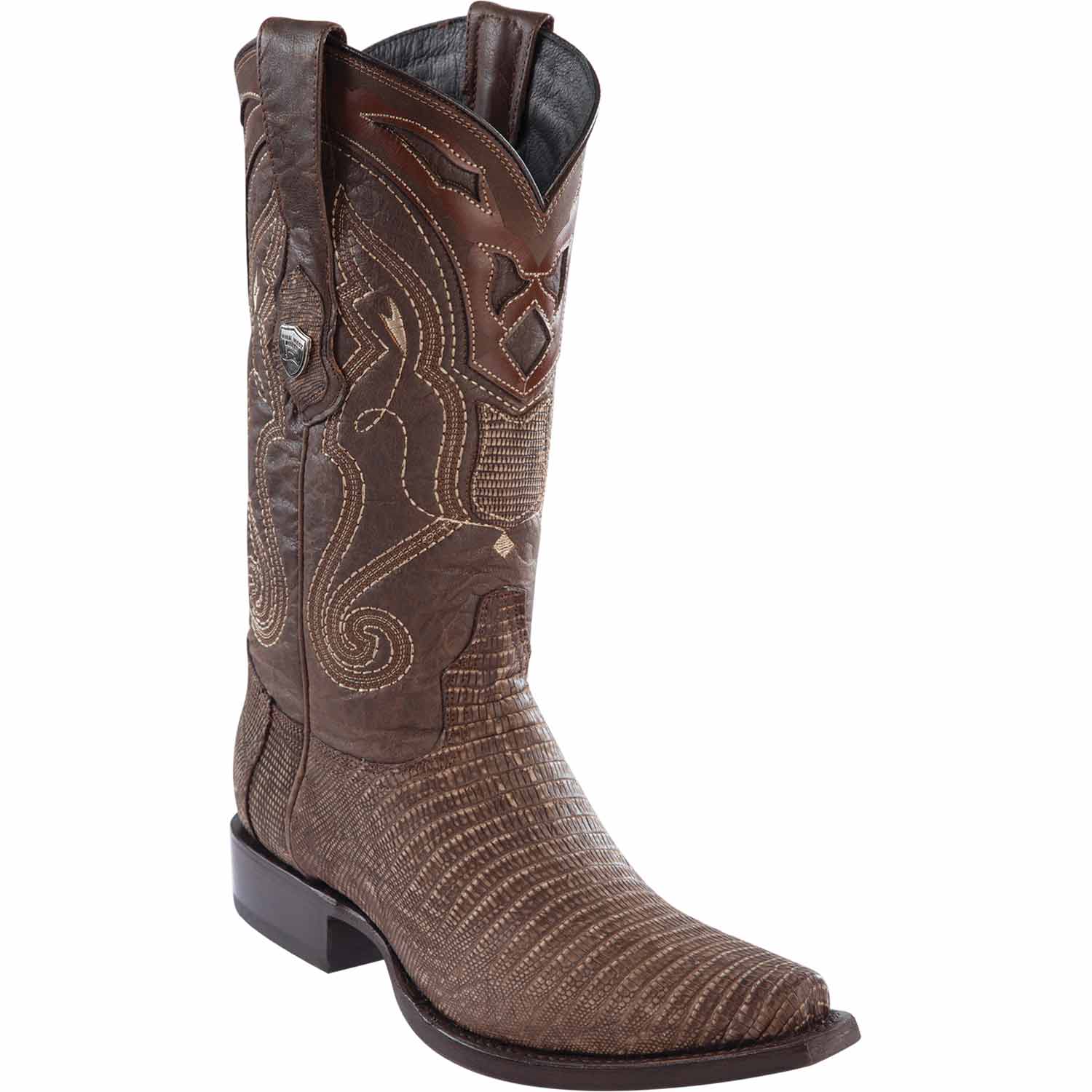 Men's Wild West Teju Lizard Skin Snip Toe Boots 29407 - 6