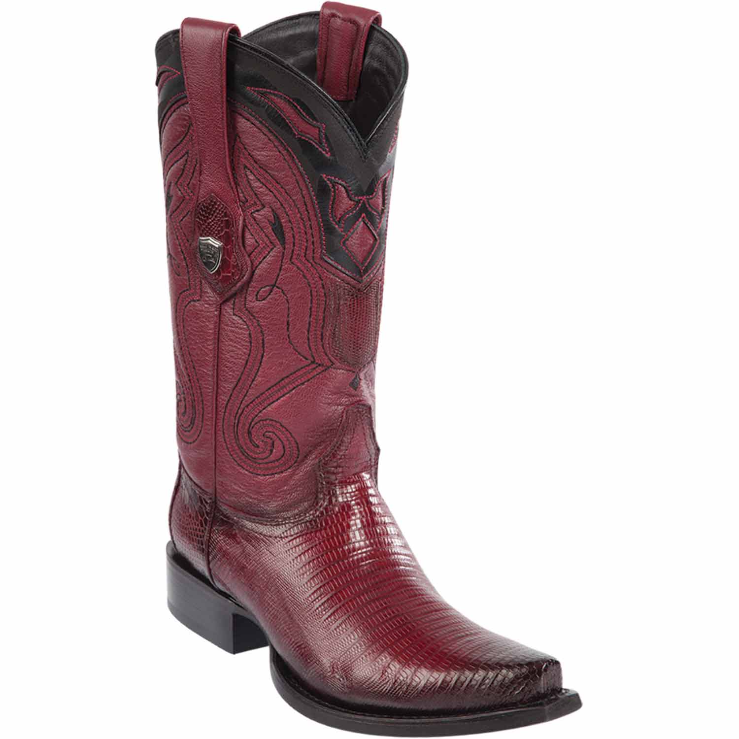 Men's Wild West Teju Lizard Skin Snip Toe Boots 29407 - 6