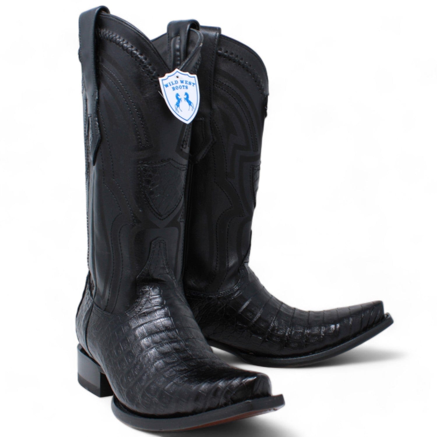 Men's Wild West Caiman Belly Skin Snip Toe Boot 294L8205 - 6