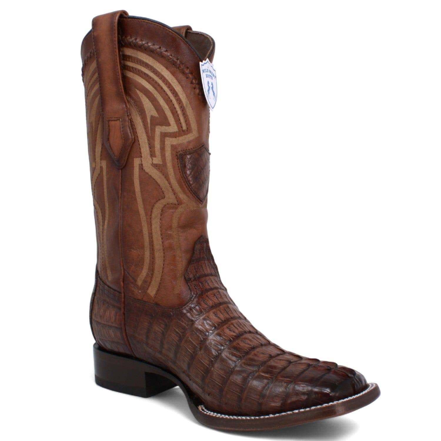 Men's Wild West Caiman Tail Ranch Toe Boots 2824L01 - 6
