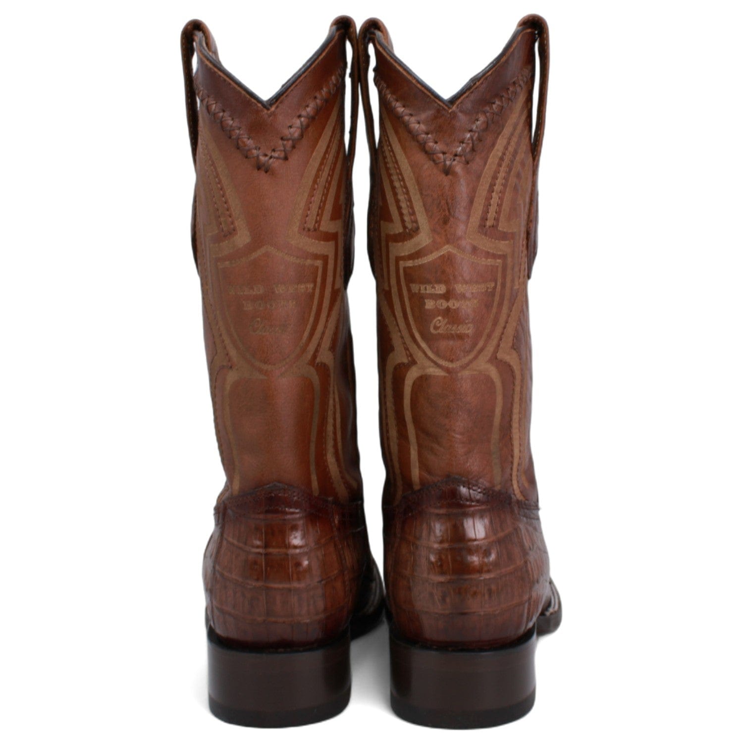 Men's Wild West Caiman Tail Ranch Toe Boots 2824L01 - 6