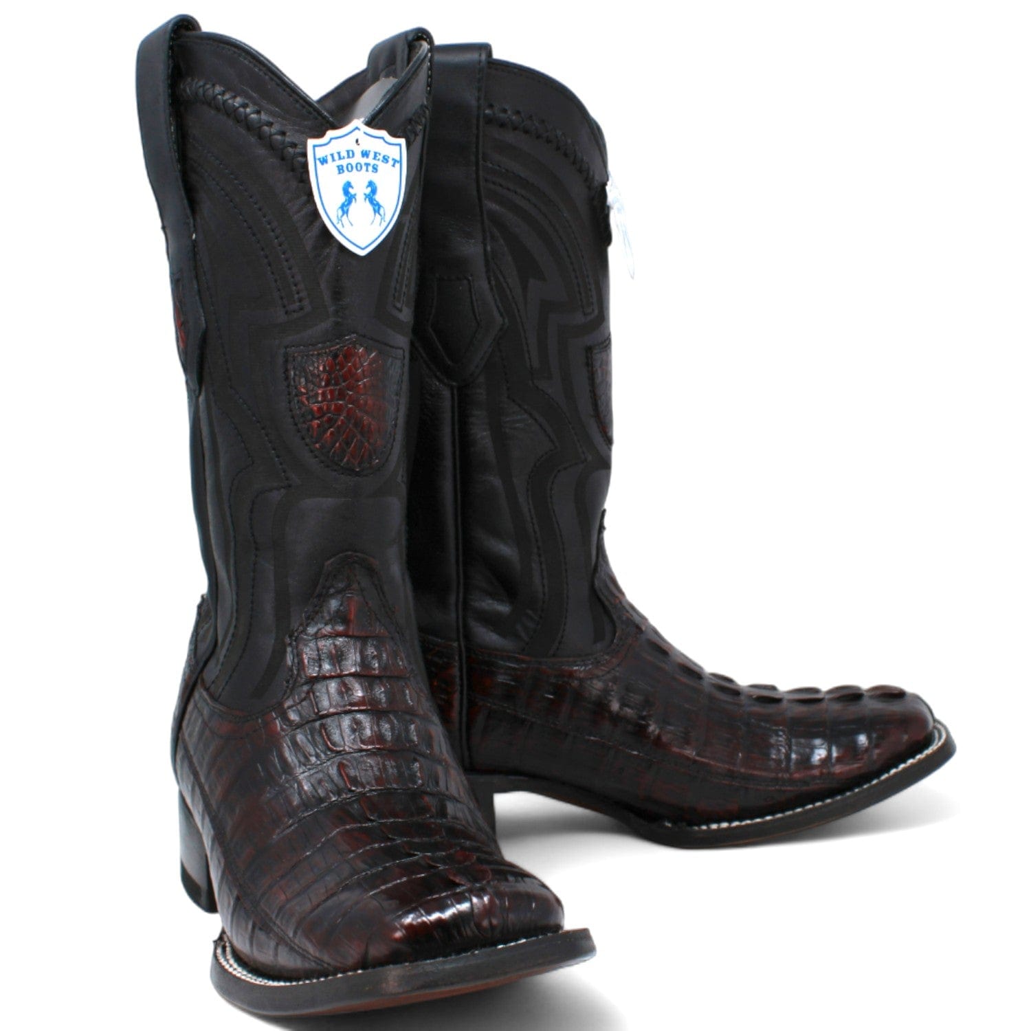 Men's Wild West Caiman Tail Ranch Toe Boots 2824L01 - 6
