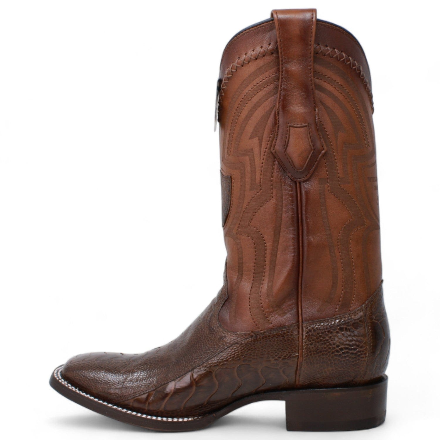Men's Wild West Ostrich Leg Ranch Toe Boots 2824L05 - 6