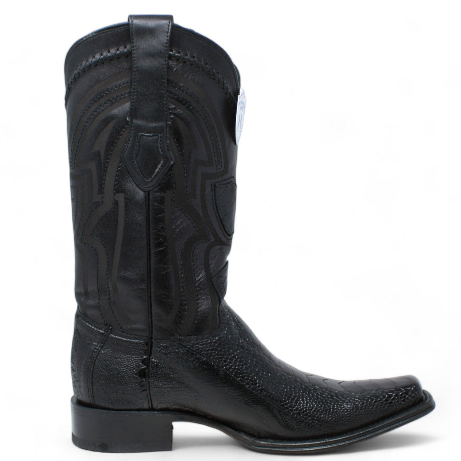 Men's Wild West Ostrich Leg Square Toe Boots 277L05 - 6