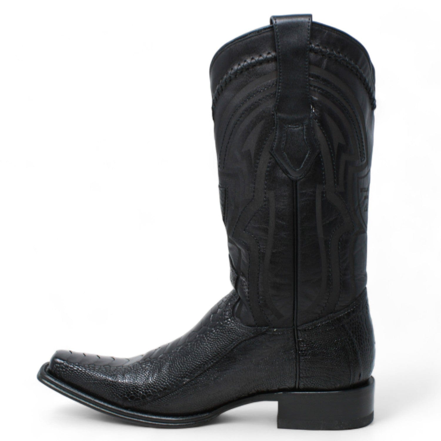 Men's Wild West Ostrich Leg Square Toe Boots 277L05 - 6