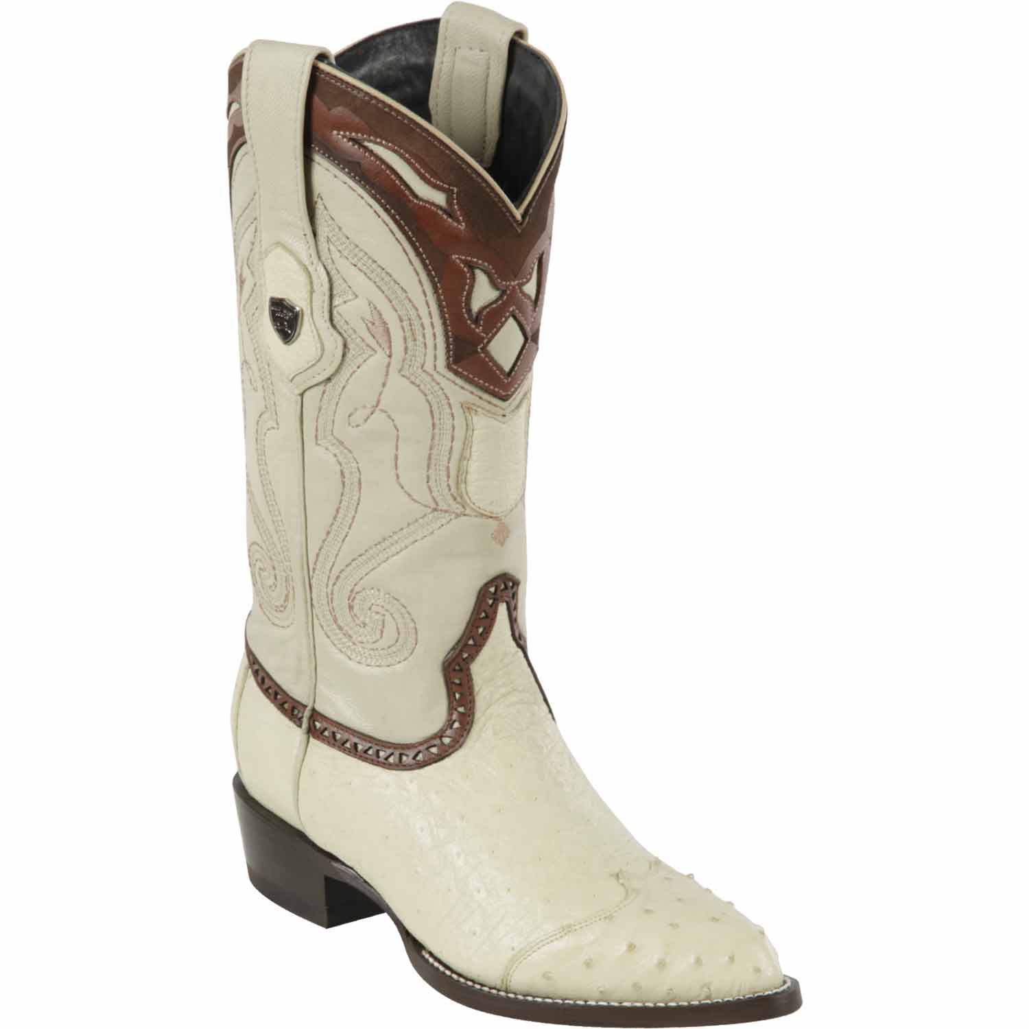 Men's Wild West Smooth Ostrich Skin J Toe Boots 29904 - 6