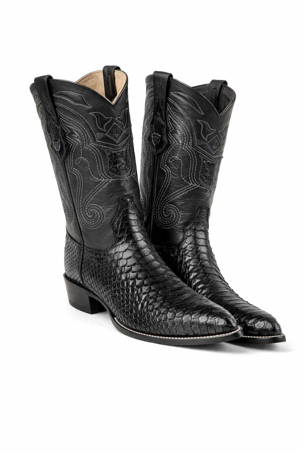 Men's Wild West Python Skin J Toe Boots 29957-New Designer Collection