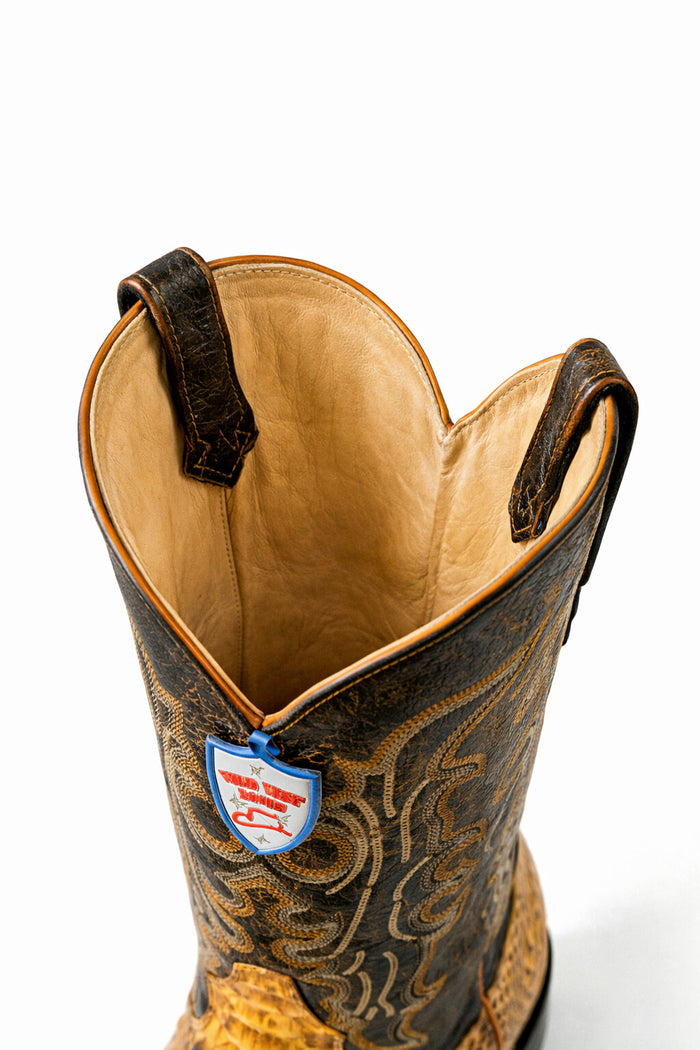 Men's Wild West Python Skin J Toe Boots 29957-New Designer Collection