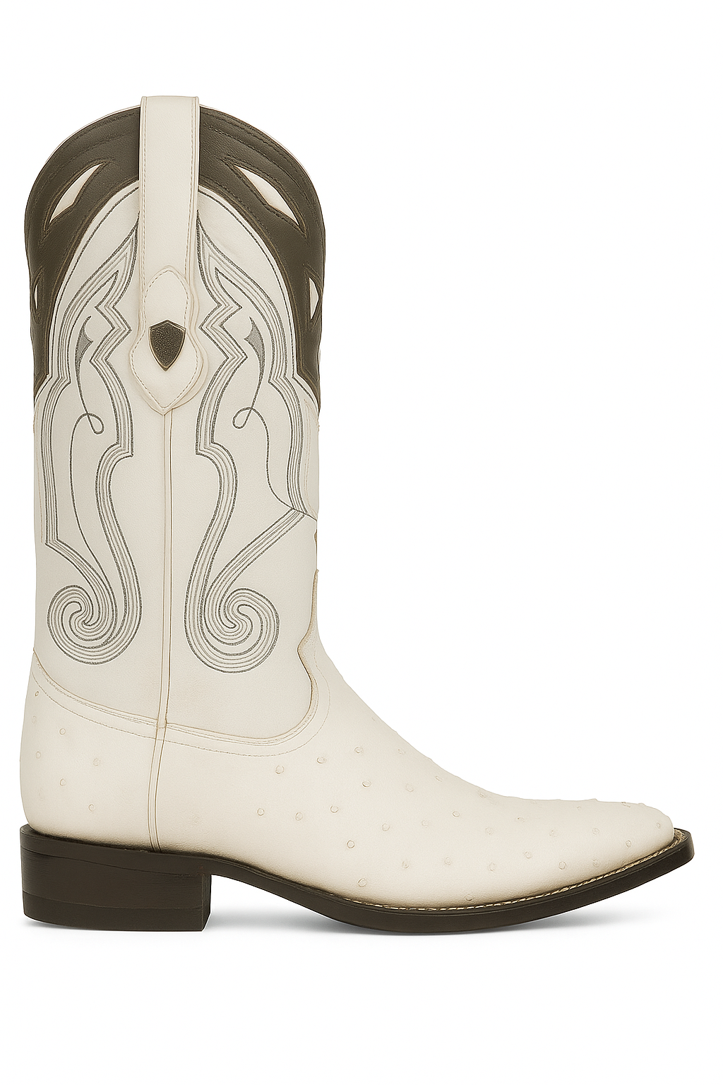 Men's Wild West Smooth Ostrich Skin 3X Toe Boots 29504-B - 6