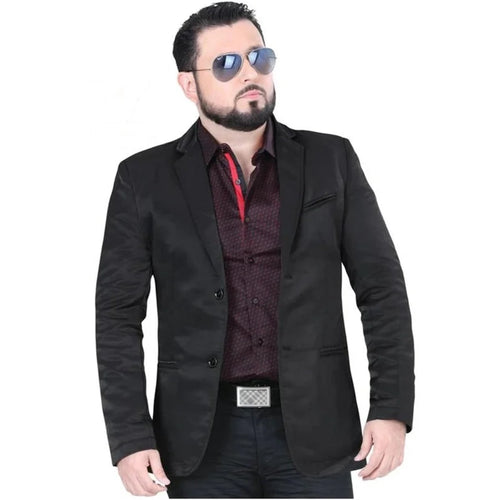 Men’s Roberto Tapia Black Western Cowboy Blazer, Saco Vaquero Charro Jacket MON-2174