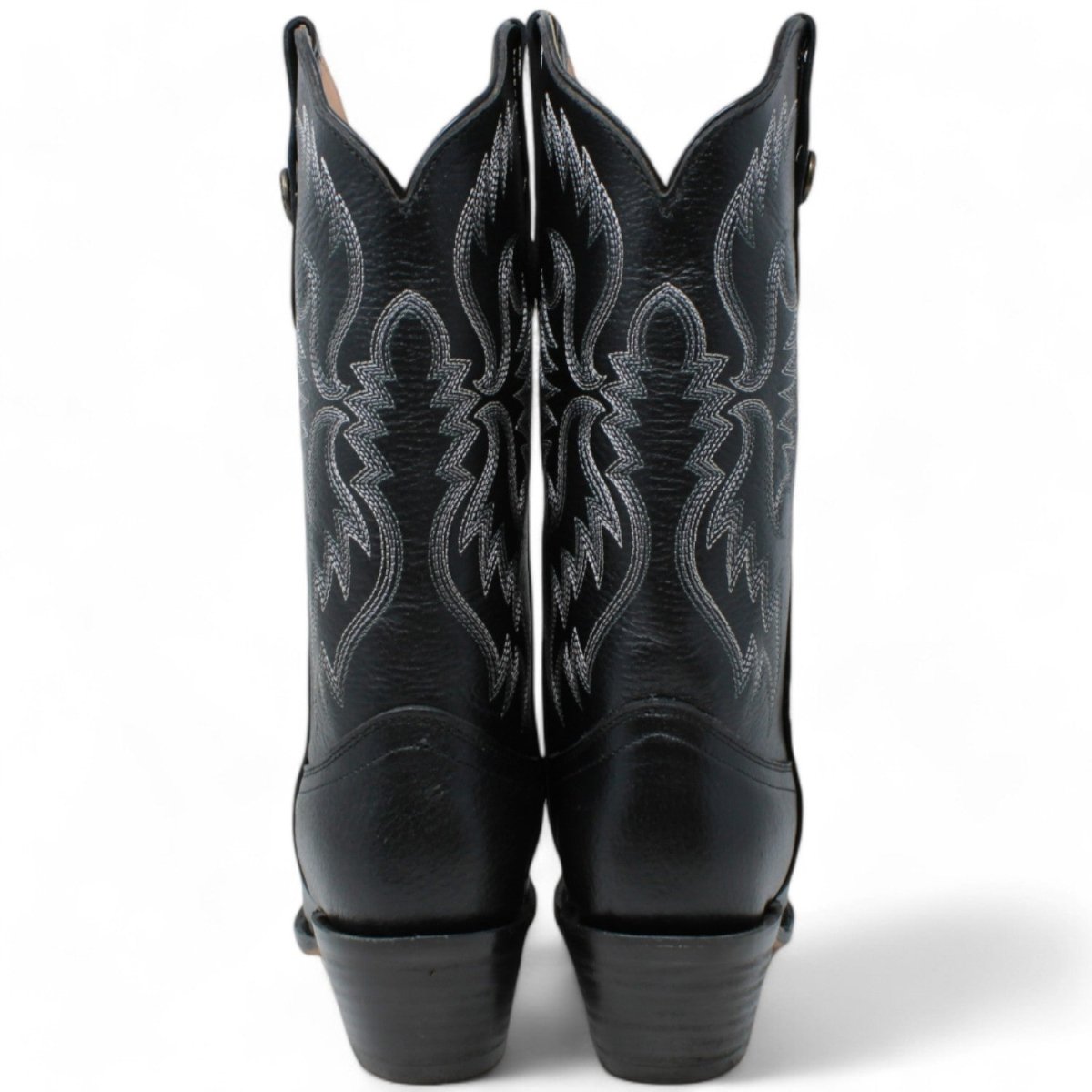 Women's Snip Toe Leather Boots Black - 5