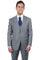 "Mens Stacy Adams Suit - Stacy Adams Suit Men's Two Button Vested Basic Suit - Medium Grey"