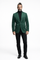 Zacchi Mens Hunter Green Micro Suede Sport Coat