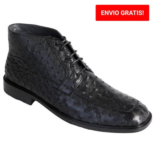 Zapato BotÃ­n Piel Avestruz - Mens Ostrich Boot in 3 Colors