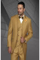 Slim Fit Design  Elegant Men's 3 Piece 100% Wool Suit