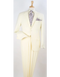 Genesis by Apollo King Men's 2-Piece Suit - Bold Color & Style off white