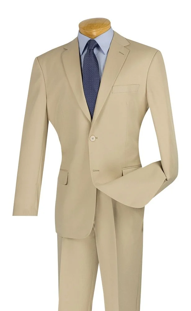 SMB Couture Men's 2-Piece Executive Suit - Solid Colors