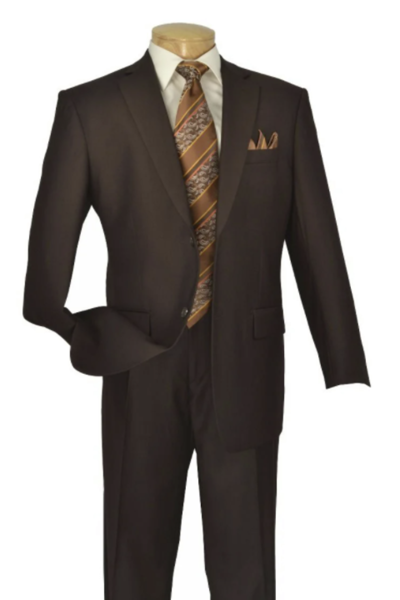 SMB Couture Men's 2-Piece Executive Suit - Solid Colors