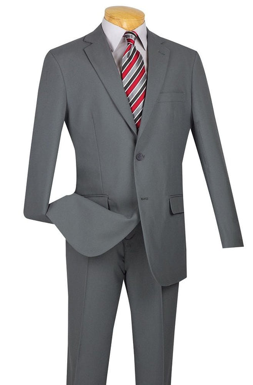 SMB Couture Men's 2-Piece Executive Suit - Solid Colors purple