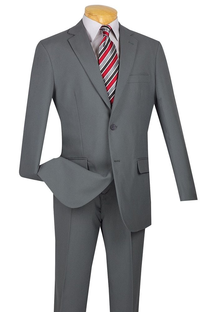 SMB Couture Men's 2-Piece Executive Suit - Solid Colors purple