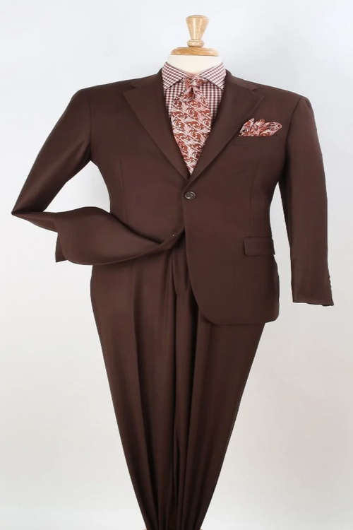 SMB Couture Men's 2-Piece Executive Suit - Solid Colors purple