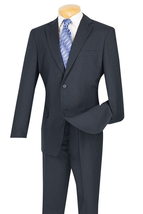 SMB Couture Men's 2-Piece Executive Suit - Solid Colors purple