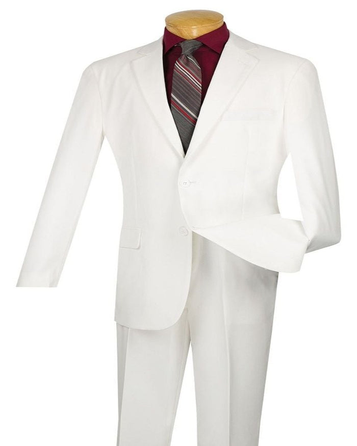 SMB Couture Men's 2-Piece Executive Suit - Solid Colors purple