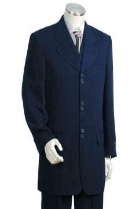 Canto Men's 3 Pc Sharkskin Suit  Double Button Jacket  Professional & Stylish