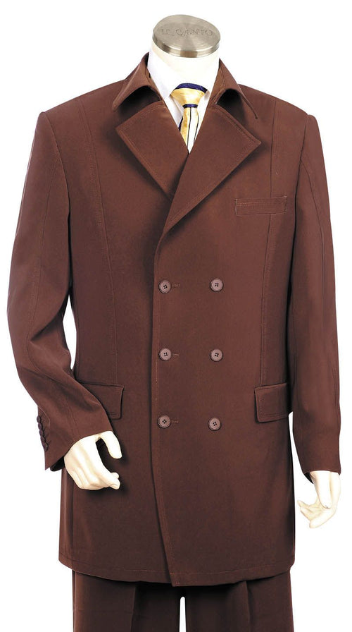 Canto Men's 3pc Fashion Suit Double Breasted Professional Look