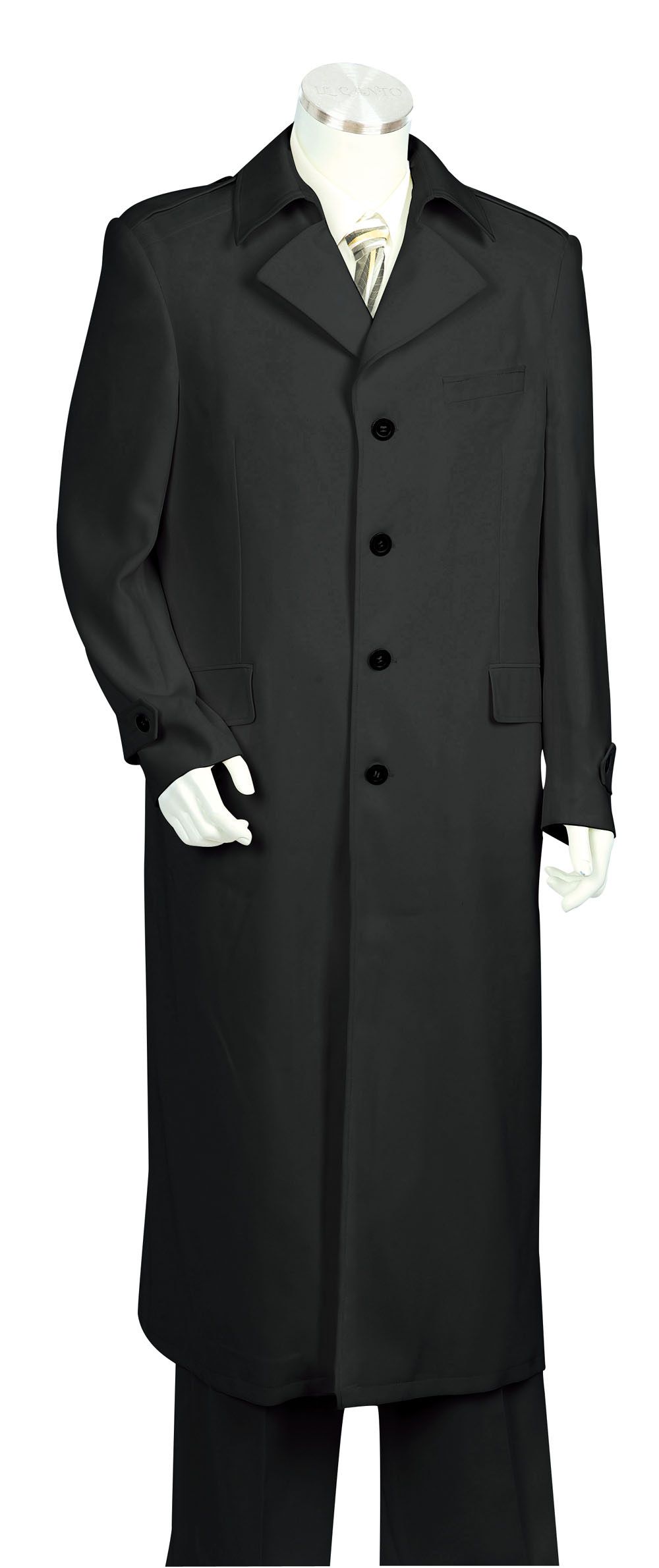 Canto Men's 2 Piece Urban Zoot Suit with Pleated Coattail Award Winning Design