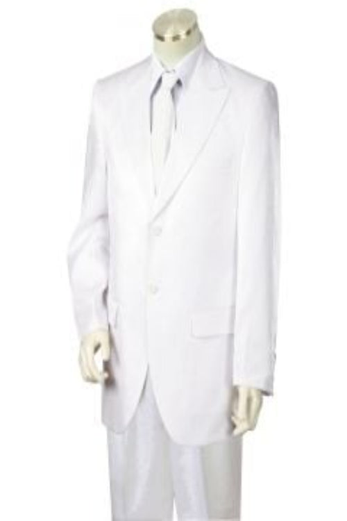 Canto Men's 3 Piece Tone on Tone Stripe Peak Lapel Fashion Suit