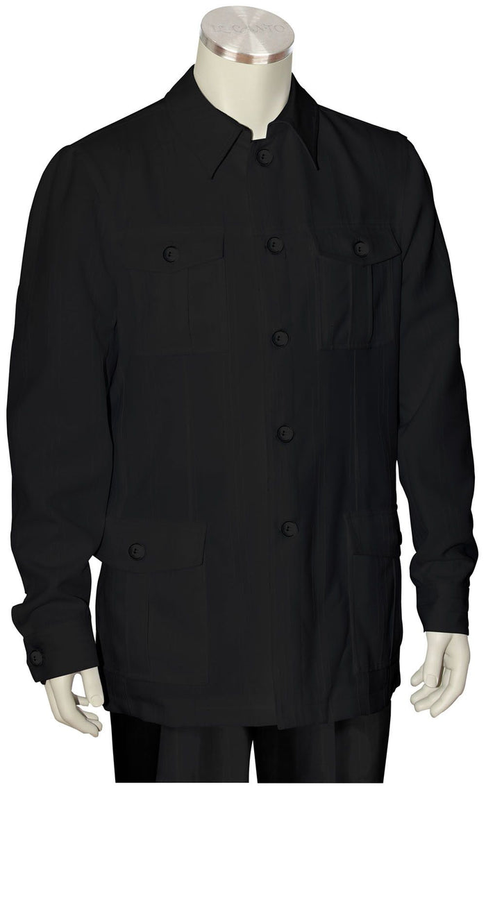 Style Canto Men's 2 Piece Long Sleeve Walking Suit Urban Style for Casual Wear