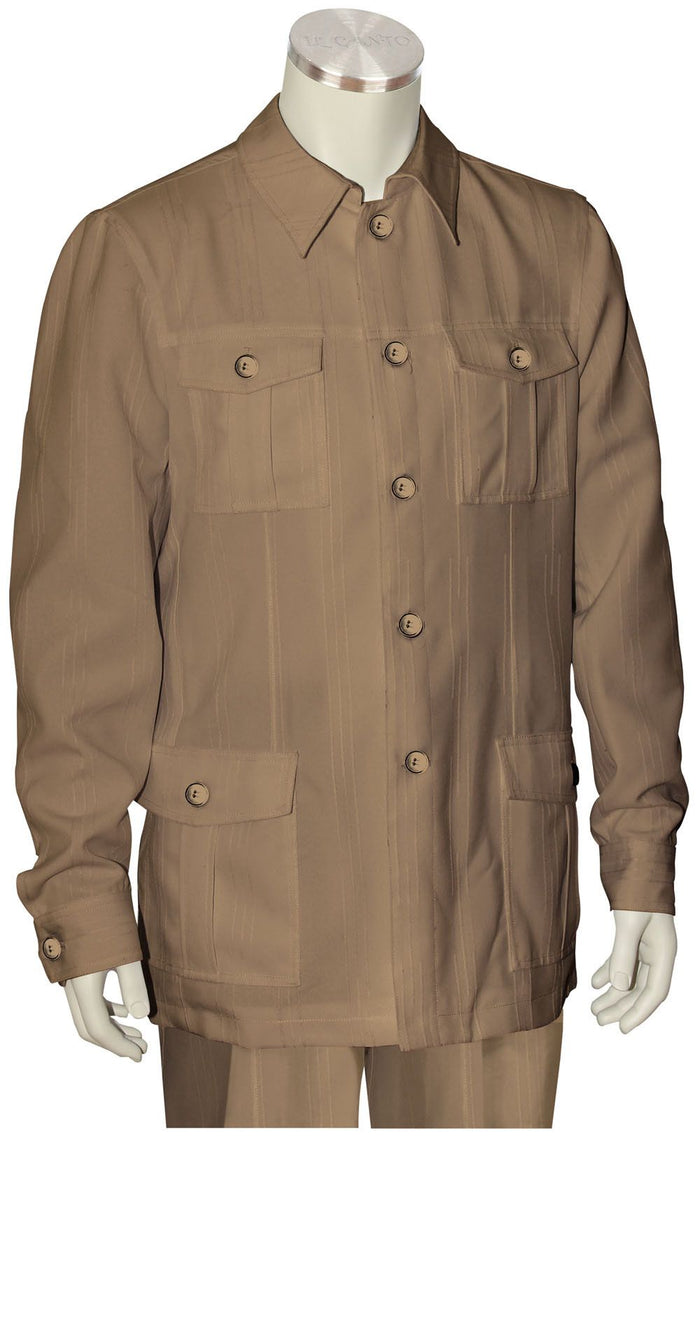Style Canto Men's 2 Piece Long Sleeve Walking Suit Urban Style for Casual Wear