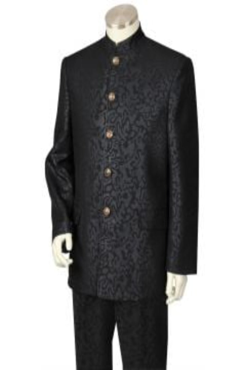 Jacket and Trousers
 
 Canto Men's 2pc Mandarin Collar Fashion Suit - Nehru Jacket & Trousers | Professional Quality - 34 Short or Extra Small
