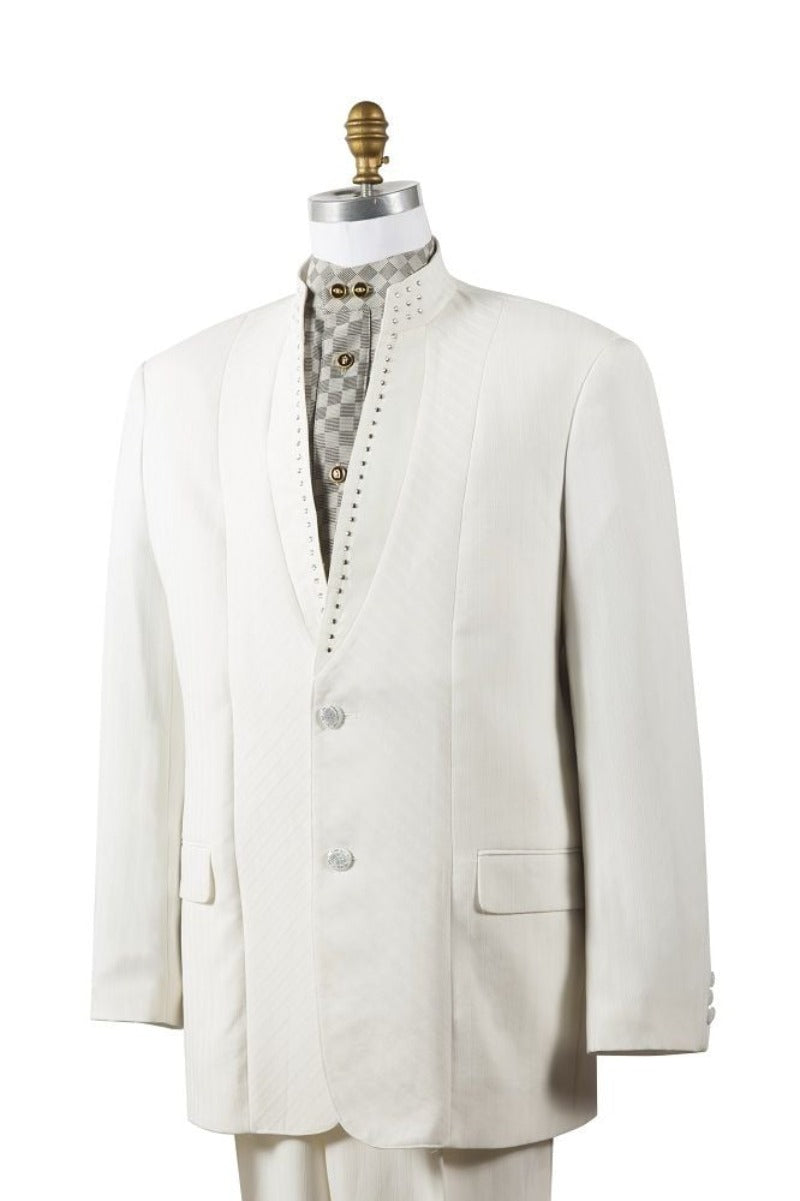 Jacket Canto Men's 2pc Microfiber Nehru Jacket Suit Unique Fashion - 38 Short Jacket+32 Waist Adjustable 28to34)(Height: 5 4 to5 7 )(Neck  15-16.5)S-M)