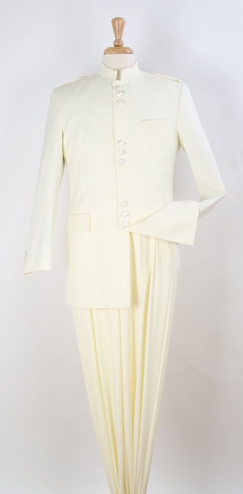 Apollo King Men's 2 Piece Nehru Suit with Mandarin Collar