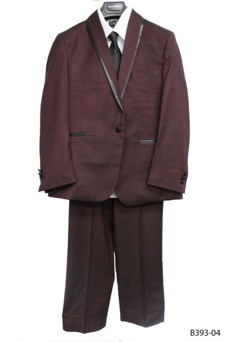 Tazio Boys' 5-Piece Suit Set: Shirt, Tie & Stylish Accents