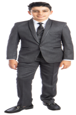 Tazio Boys' 5-Piece Suit Set: Shirt, Tie & Stylish Accents