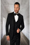Men's 4 Piece Suit with Tone on Tone Lining Stylish & Professional